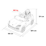 Elektrické autíčko - Porsche Cayenne - červené